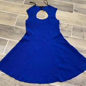Blue skater dress
